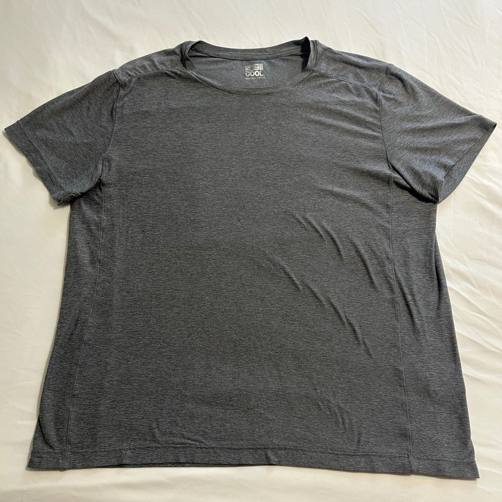 32 Degrees Cool Mens Large Gray Heather Short Sleeve Performance Tee T2211109